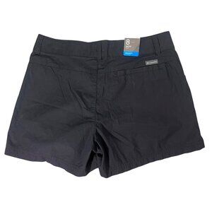 Columbia Womens Washed Out 4" Inseam Cotton Shorts Regular Fit Black Size 8